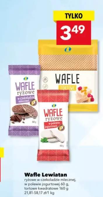 Wafle ryżowe w polewie jogurtowej Lewiatan