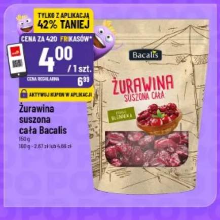 Żurawina suszona cała Bacalis