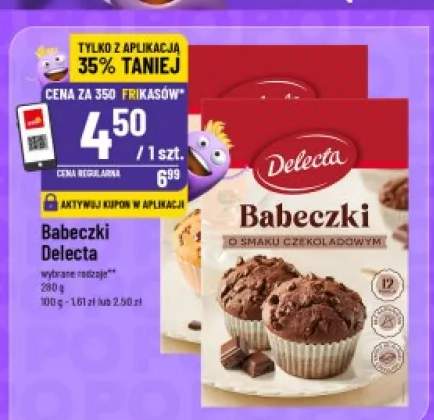 Babeczki o smaku czekoladowym Delecta