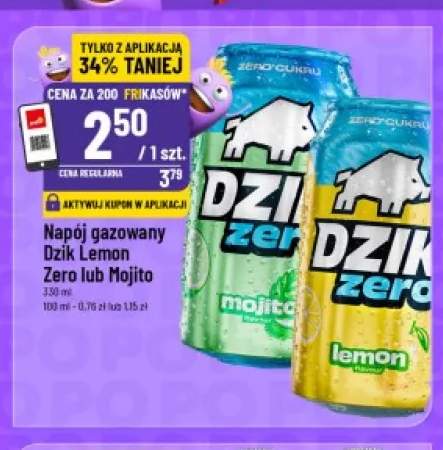 Napój gazowany Dzik Mojito Zero
