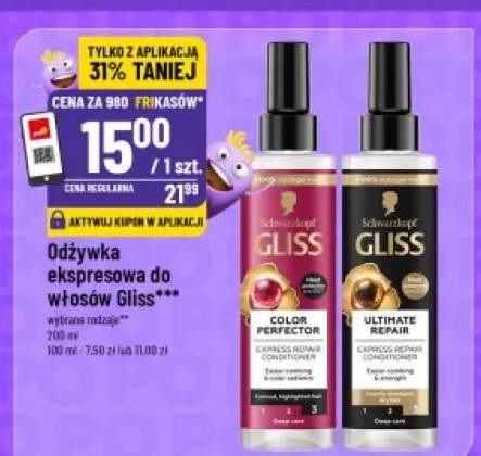 Odżywka ekspresowa do włosów Schwarzkopf Gliss Color Perfector