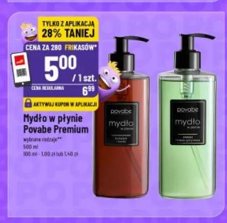 Mydło w płynie Povabe Premium papaja i trawa cytrynowa