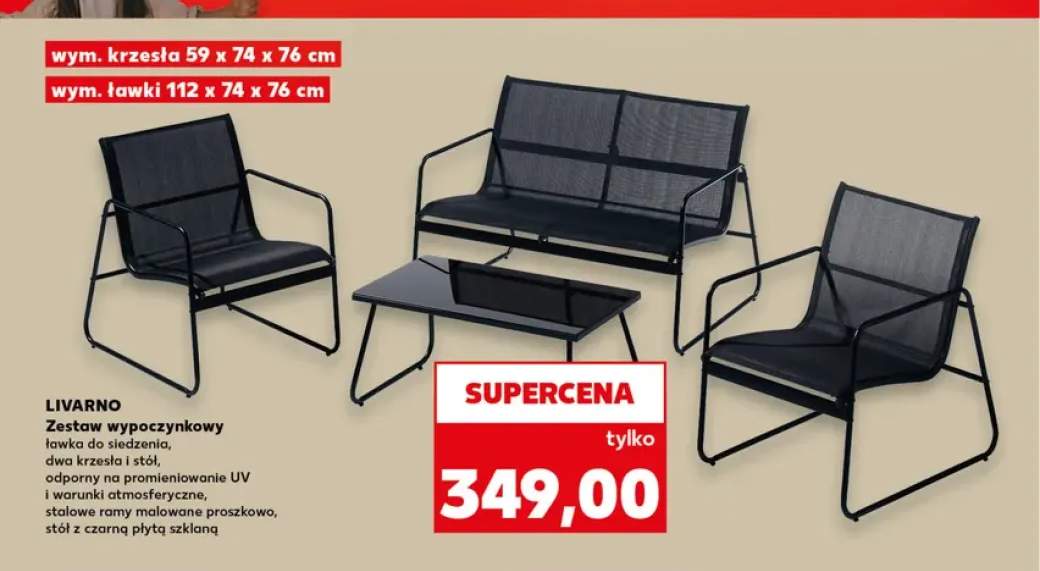 Zestaw wypoczynkowy Livarno