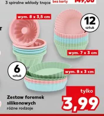 Zestaw foremek silikonowych