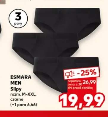 Slipy męskie Esmara Men 3-pak