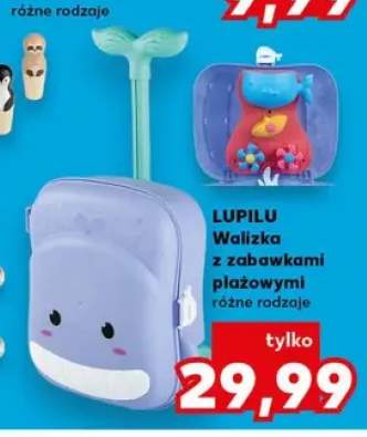 Walizka z zabawkami plażowymi Lupilu