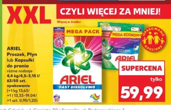 Kapsułki do prania Ariel