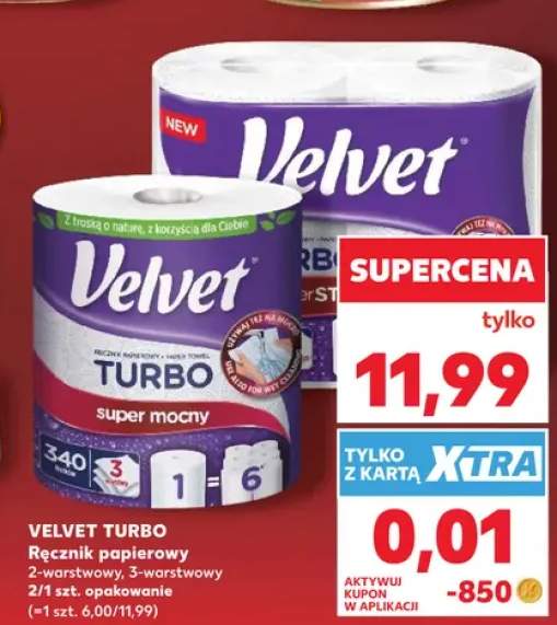 Ręcznik papierowy Velvet Turbo 3-warstwowy
