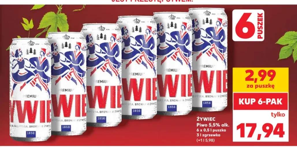 Piwo Żywiec 6-pak 500 ml