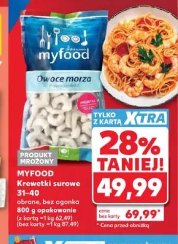 Krewetki surowe Myfood 31-40