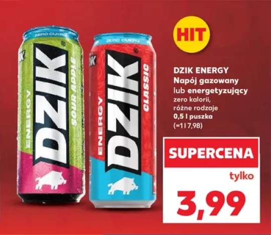 Napój energetyczny Dzik Energy Classic