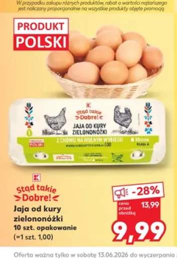 Jaja od kury zielononóżki Stąd takie Dobre!