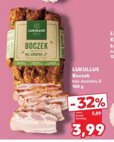 Boczek bez dodatku E Lukullus