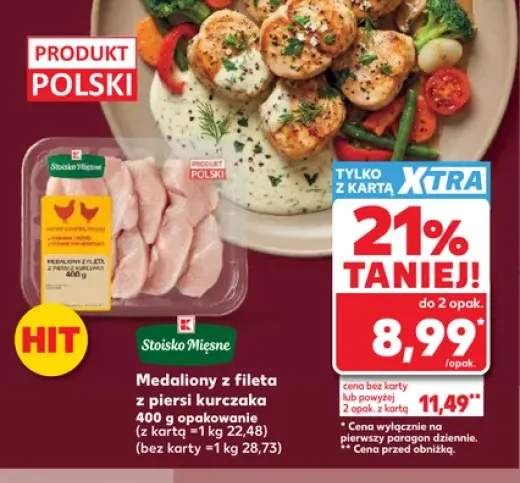 Medaliony z fileta z piersi kurczaka Stoisko Mięsne
