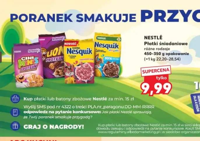 Płatki śniadaniowe Lion Protein Nestlé
