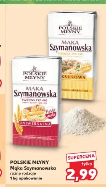 Mąka Szymanowska pszenna typ 480 uniwersalna Polskie Młyny
