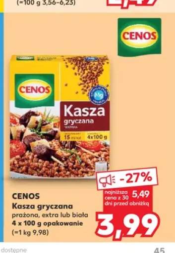 Kasza gryczana prażona Cenos 4-pak 100 g