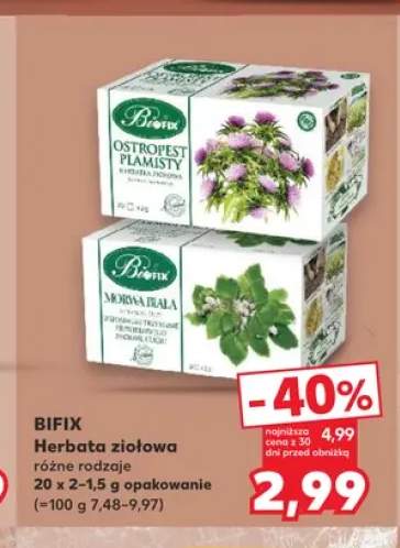 Herbata ziołowa Bifix Ostropest Plamisty