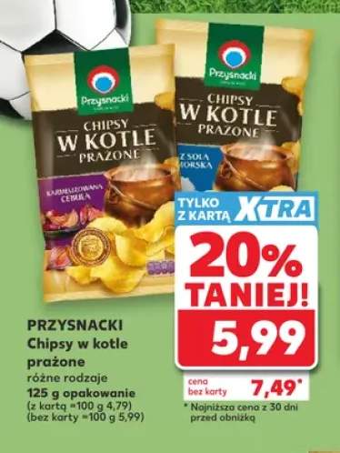 Chipsy w kotle prażone Przysnacki karmelizowana cebula