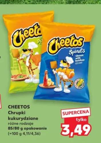 Chrupki kukurydziane Cheetos Spirals cheese & ketchup