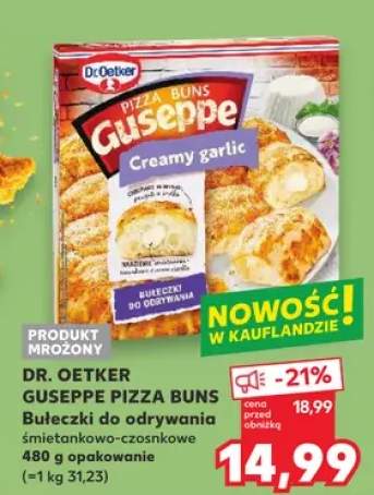 Bułeczki do odrywania śmietankowo-czosnkowe Dr. Oetker Guseppe Pizza Buns
