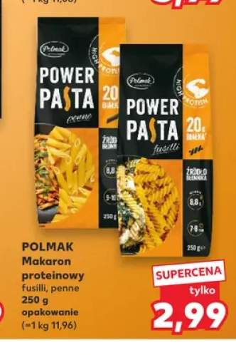 Makaron proteinowy Polmak Power Pasta fusilli