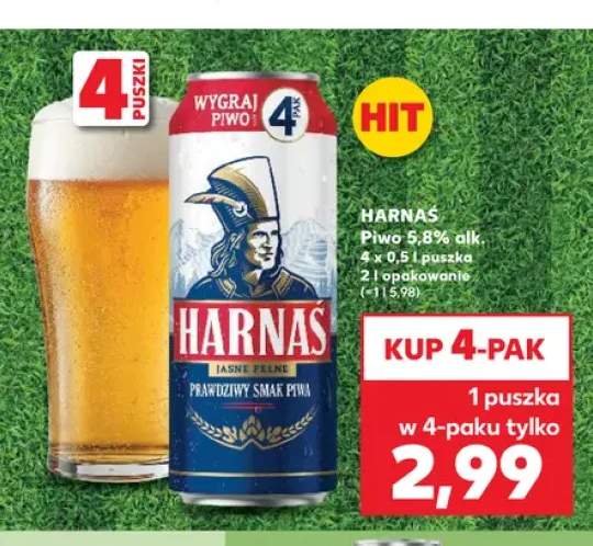 Piwo Harnaś Jasne Pełne 4-pak