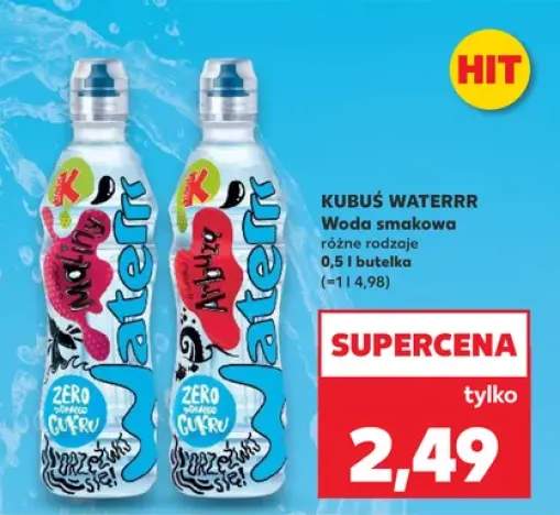 Woda smakowa Kubuś Waterrr Arbuz