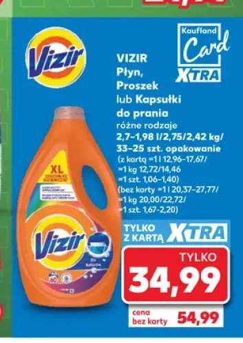 Kapsułki do prania Vizir