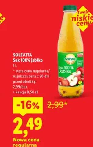Sok 100% jabłko Solevita