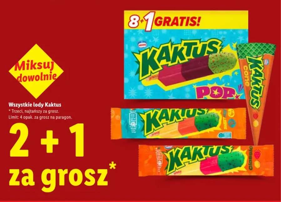 Lody rożek Kaktus Cone