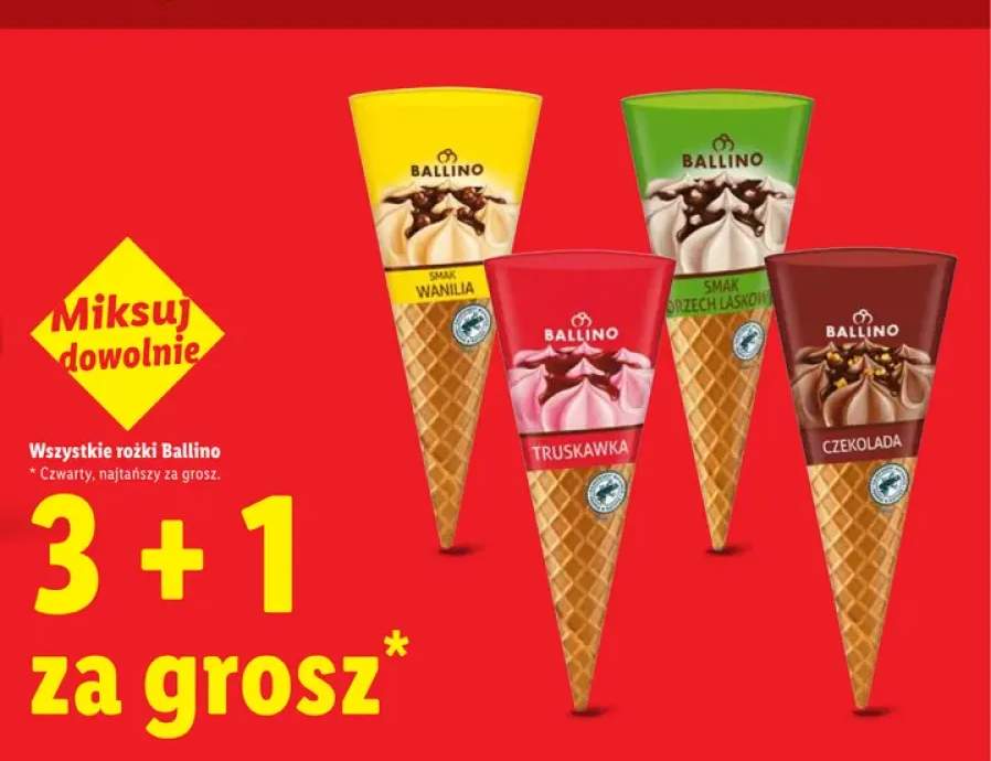 Lody rożek Ballino czekolada
