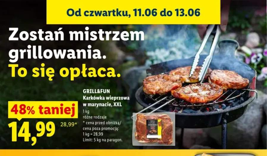 Karkówka wieprzowa w marynacie XXL Grill&Fun
