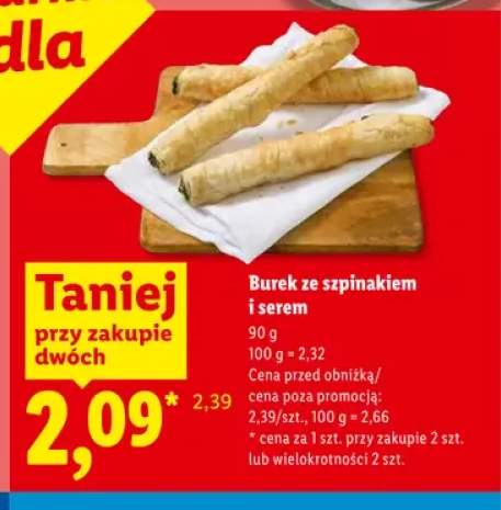Burek ze szpinakiem i serem