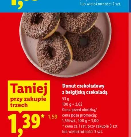 Donut czekoladowy z belgijską czekoladą