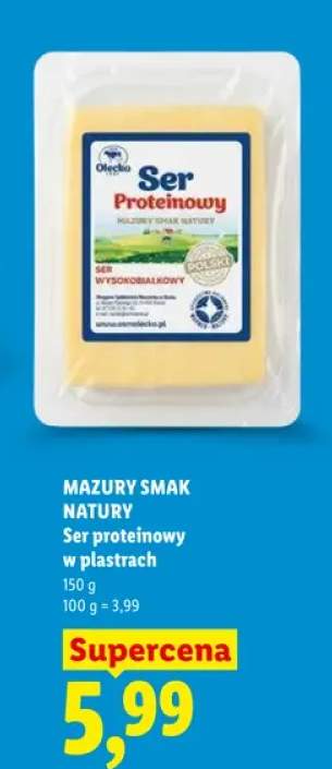 Ser proteinowy w plastrach Mazury Smak Natury