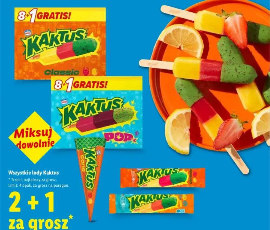 Lody Kaktus Classic 9-pak