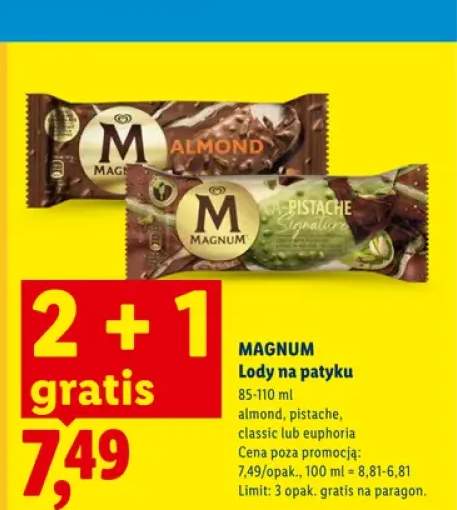 Lody na patyku Magnum Almond