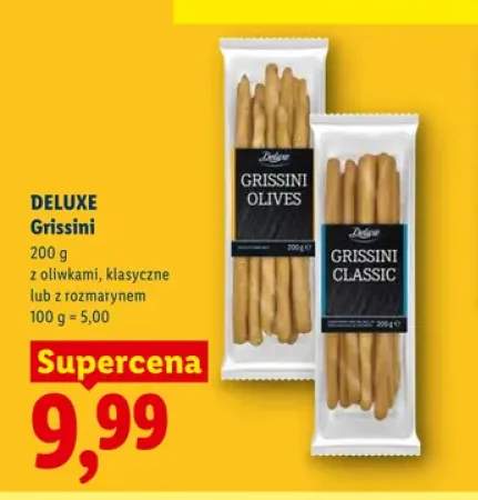 Grissini z rozmarynem Deluxe