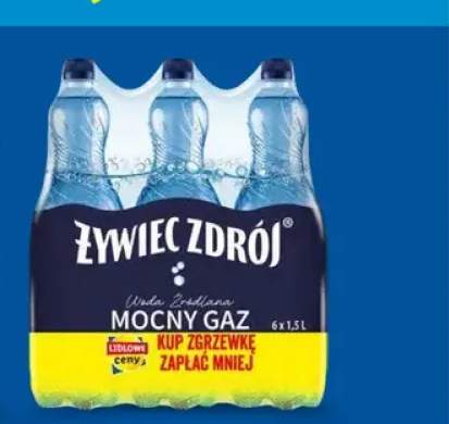 Woda źródlana Żywiec Zdrój Mocny Gaz 6-pak