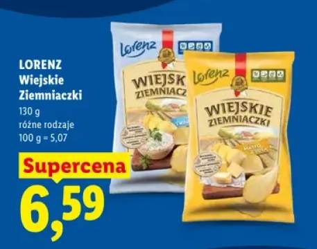 Chipsy Wiejskie Ziemniaczki Masło z solą Lorenz