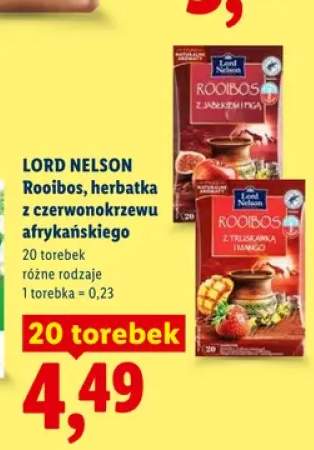 Herbatka Lord Nelson Rooibos z truskawką i mango