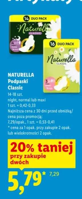 Podpaski Naturella Classic Night