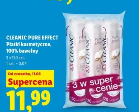 Płatki kosmetyczne Cleanic Pure Effect 3-pak