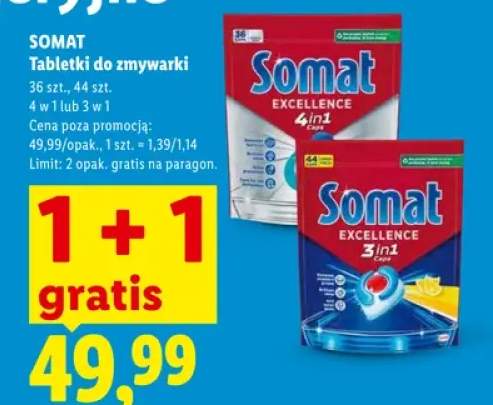 Tabletki do zmywarki Somat Excellence 3in1