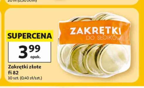 Zakrętki złote fi 82