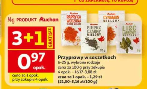Przyprawy w saszetkach Auchan