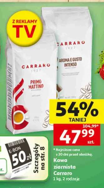 Kawa ziarnista Carraro Aroma e Gusto Intenso