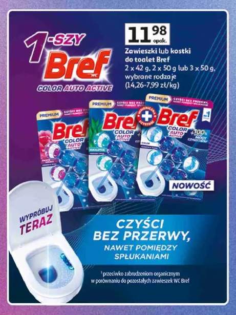 Kostki do toalet Bref Color Auto Active