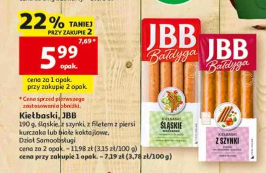 Kiełbaski białe koktajlowe JBB Bałdyga